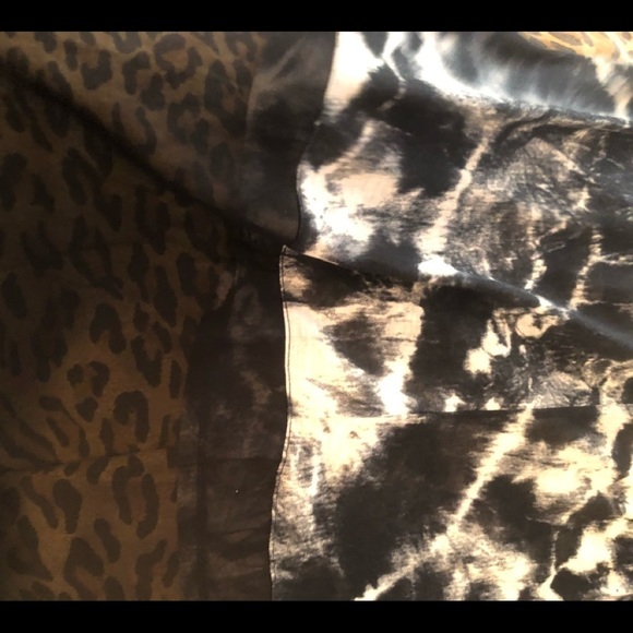 Express size large gray & black high low tank with sheer longer back - Picture 10 of 13